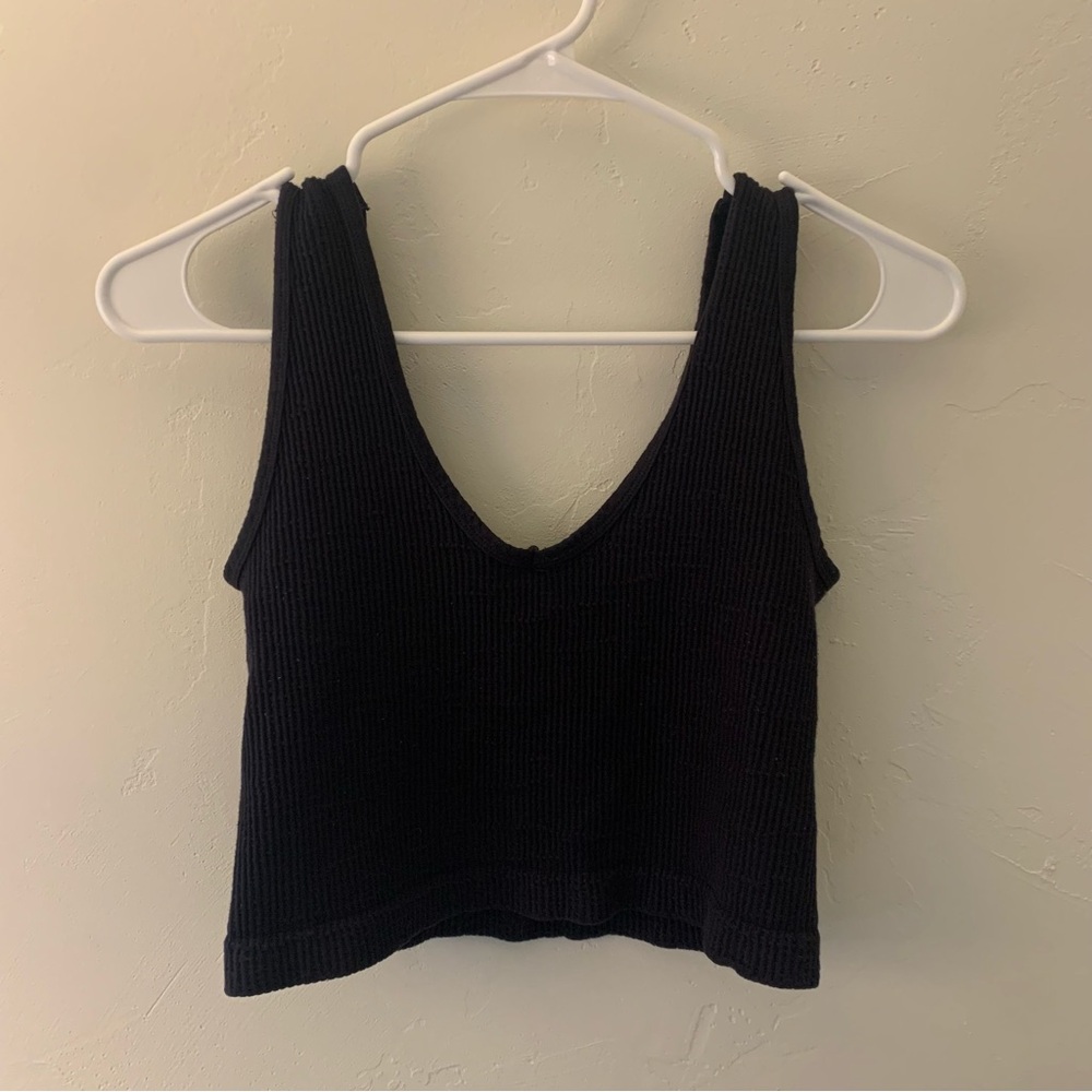 By Together Black Knit Crop Top